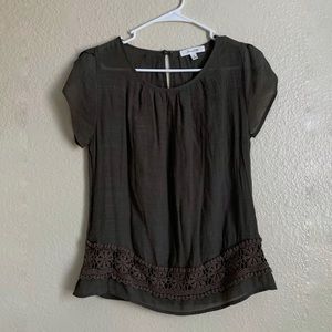 Olive green blouse